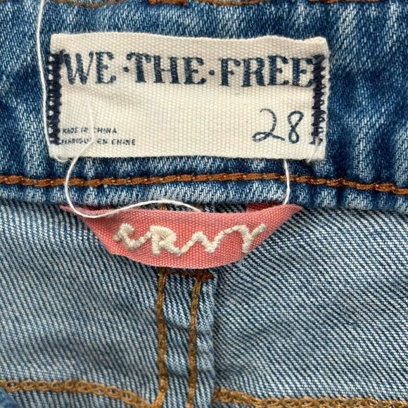 Free People We The Free Curvy Straight Leg Jeans Size 28 - Picture 2 of 8